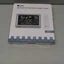 Weather Station Indoor Outdoor Thermometer Wireless, Home Atomic Clock with Large Constant Display, Inside Outside Temperature Humidity Monitor, Dew Heat Point, Barometer White