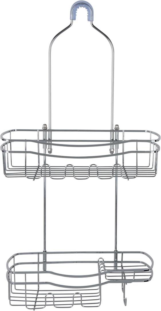 Bath Bliss Ultimate Adhesive Shower Caddy in Chrome