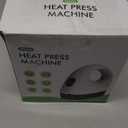 Mini Heat Press Machine, 3 Heat Settings& Fast Heating, 15 Mins Auto-Off, Insulated Safety Base, Mini Iron for Crafting, T Shirts, Hats, Heating Transfer Projects (Purple)