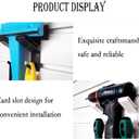 haowei Plastic Groove Plate Hooks, 8 Pack Black Plastic Heavy Duty Organization Hooks for Garage, Shop, Kitchen Toilet Small Item Pendants (White)