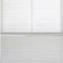 BlindsAvenue Cordless Day/Night Cellular Honeycomb Shade, 9/16" Single Cell, White, Size: 24" W x 48" H