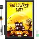 LED Poster Frame 27"×40" Snap Frame with Dimmer Switch Illuminated Backlit Movie Poster Frame in Black Adjustable Brightness Gift for Chrismas Decorations Home Theater Advertisement