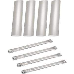 SUONA Grill Replacement Parts for Kenmore 148.20125510, 148.16656010, 148.16656011, 148.45961610, Master Forge P3018, SH3118B BBQ Barbeque Barbecue Parts Gas Grill Burner Tubes and Heat Plates
