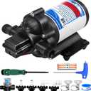 2025 Upgrade 2088-422-144 RV Fresh Water Pump,12 V 45 PSI 3.3 GPM Diaphragm Pump with Pressure Switch and Detachable Filters,1/2MNPT Connection for RV Marine Yacht