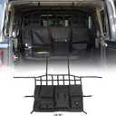 JeCar for Wrangler Rear Seat Divider Pet Net Dog Barrier Trunk Cargo Organizer Storage Accessories for 2007-2024 Jeep Wrangler JK JL (4-Door Only)