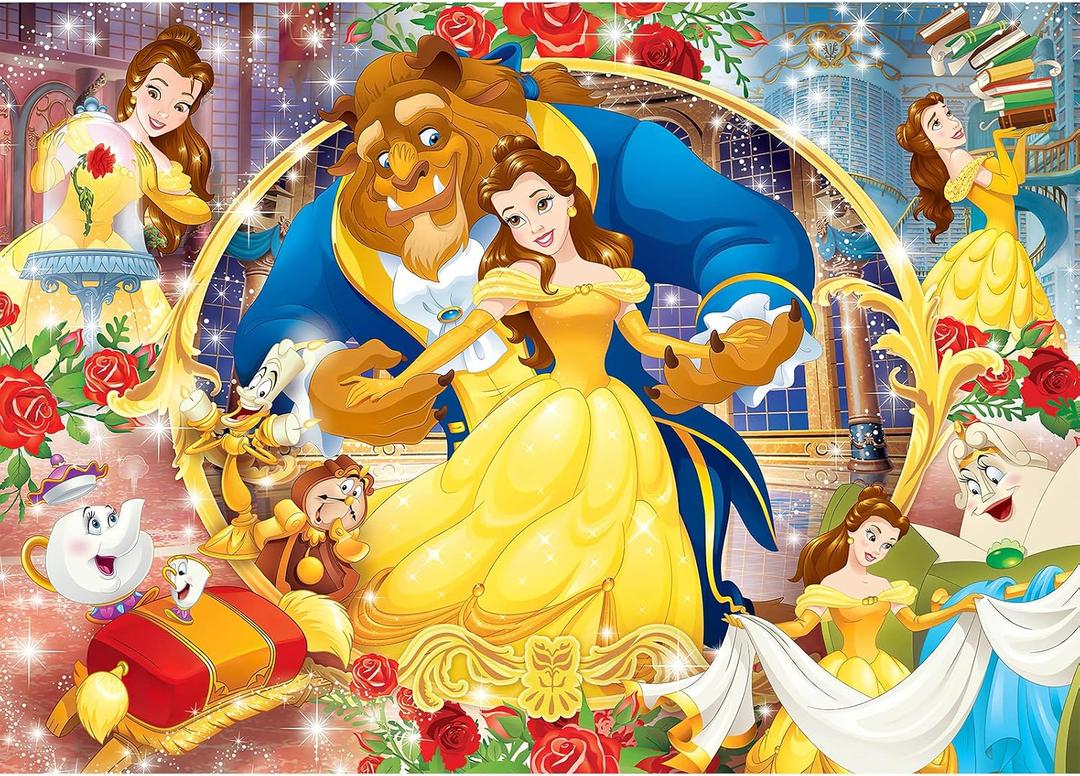 Princess Backdrop, 7x5 FT Banner Background Cartoon Theme Birthday Party Supplies & Decor for Girls
