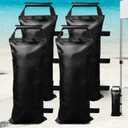 4/6/8 Pack SANWAY Sand Bags for Canopy Weights Set of 4 (No Sand)-Sand Bags for Weight - Sandbags for Canopy Tent- Canopy Weights for Canopy Tent Legs - Canopy Weights with Handles, Black (112 LBS (4 Pack))