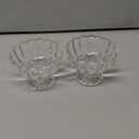 5oz Vintage Glass Dessert Bowls Set of 2, Heavy Base Ice Cream Cups for Sundae, Fruit, Pudding, Snacks & Condiments