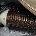 Travel Blow Dryer Brush in one, Dual Voltage 110V-240V Mini Hot Air Brush, Hair Trends Nano Titanium 2 Inch One Step Hair Dryer and Styler Volumizer Oval Shape (50 mm, White & Rose Gold)