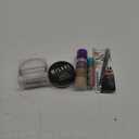 NYX PROFESSIONAL MAKEUP Lip IV Hydrating Glossy Lip Stain with 12HR Hydration; Covergirl Simply Ageless Skin Perfector Essence Foundation; e.l.f. Halo Glow Soft Focus Setting Powder; Milani Conceal + Perfect Setting Powder Makeup; CoverGirl Perfect P