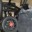 All Terrain Steerable Knee Scooter Crutch AlternativeDeluxe Medical Scooter Double Handbrake,for Adults Injured Ankle & Foot Recovery Scooter in Black