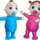 2 Packs Inflatable Baby Costume Boy/Girl Blow Up Costume for Adult/Gender Reveal Party/Baby Shower Party/Halloween