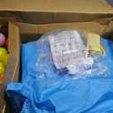 Mini Inflatable Bounce House with Ball Pit, 5 in 1 PVC Kids Bouncy Castle with Electric Air Pump, Small Crown Jump House for Kids Ages 3-8, Toddlers Playhouse Bouncer, Indoor/Outdoor