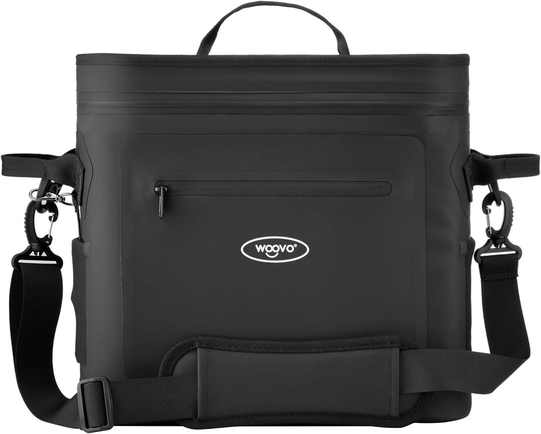 WOOVO Soft Cooler Bag, 100% Leak-Proof Insulated Cooler Bag, Portable Ice Chest with Waterproof Zipper