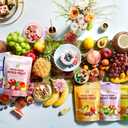 2 x SUNGIVEN Freeze-Dried Fruit Party with 10+ Fruits, Mixed Fruits Variety Pack of 5 Bag, 7.06 oz, Health Snack, Fruit Crisps, Freeze Dried Apple Strawberry Berries Lemon Coconut Fig Mango Pineapple, No Sugar Added, Made with 100% Fruit