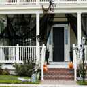 2 x NEBURORA 630x30inch Halloween Creepy Cloth Large Size Spooky Halloween Decoration Black Haunted Mansion Supplies for Halloween Home Decor Dining Table Staircase Outdoor Entrance Garden Patio