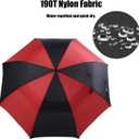 ACEIken Golf Umbrella Large 58/62/68 Inch Automatic Open Golf Umbrella Extra Large Oversize Double Canopy Vented Umbrella Windproof Waterproof for Men and Women
