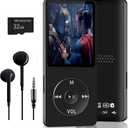 32GB Bluetooth MP3 Player, Digital Music Player Running,HiFi Sound, HD Speaker, FM Radio, E-Book, Video, Voice Recorder, Mini Design,1.8 Inch Color Display, Support up to 128GB Card-Earphone Included