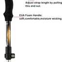 A ALAFEN Aluminum Collapsible Ultralight Travel Trekking Hiking Pole for Men and Women (Fits 5'3" - 6'2")