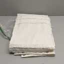 Lush Decor Boho Kendra Tufted Yarn Dyed Cotton Blend Shower Curtain Single 72" W x 72" L White - White Shower Curtains for Bathroom - Bathroom Curtain