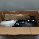 JSAITEE Ceiling Fans with Lights, 42 Inch Low Profile Ceiling Fan with Light and Remote Control, Flush Mount, DC Reversible Motor, Noiseless, Brown 6 Speeds Ceiling Fan for Bedroom