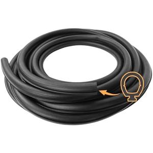 018-338-BLK Slide-in Secondary Seal Black, RV Rubber Seal Replacement for RV Camper Trailer Slideout System, 13/16" x 11/16" x 30'