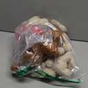 Poen 24 Set Christmas Gift 4 Inch Mini Christmas Stuffed Plush Bear with Santa Hat Scarf Cards Organza Bags Xmas Small Bear Toy Set for Holiday Party Favor(Cute Style)