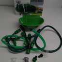 2-in-1 Outdoor Water Fountain and Faucet, Green