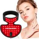Viconor Neck and Chest Red Light Therapy FDA Cleared Red and Infrared Light Therapy for Body Firming Beauty Device for Smoother, Firmer and Glowing Skin at Home and Travel