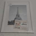 upsimples 11x14 Picture Frame, Display Pictures 8x10 with Mat or 11x14 Without Mat, Wall Hanging Photo Frame, White, 1 Pack