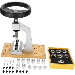 5700 Bench Watch Case Opener Wristwatch Tool Back Opener with 6 Dies For Rolex