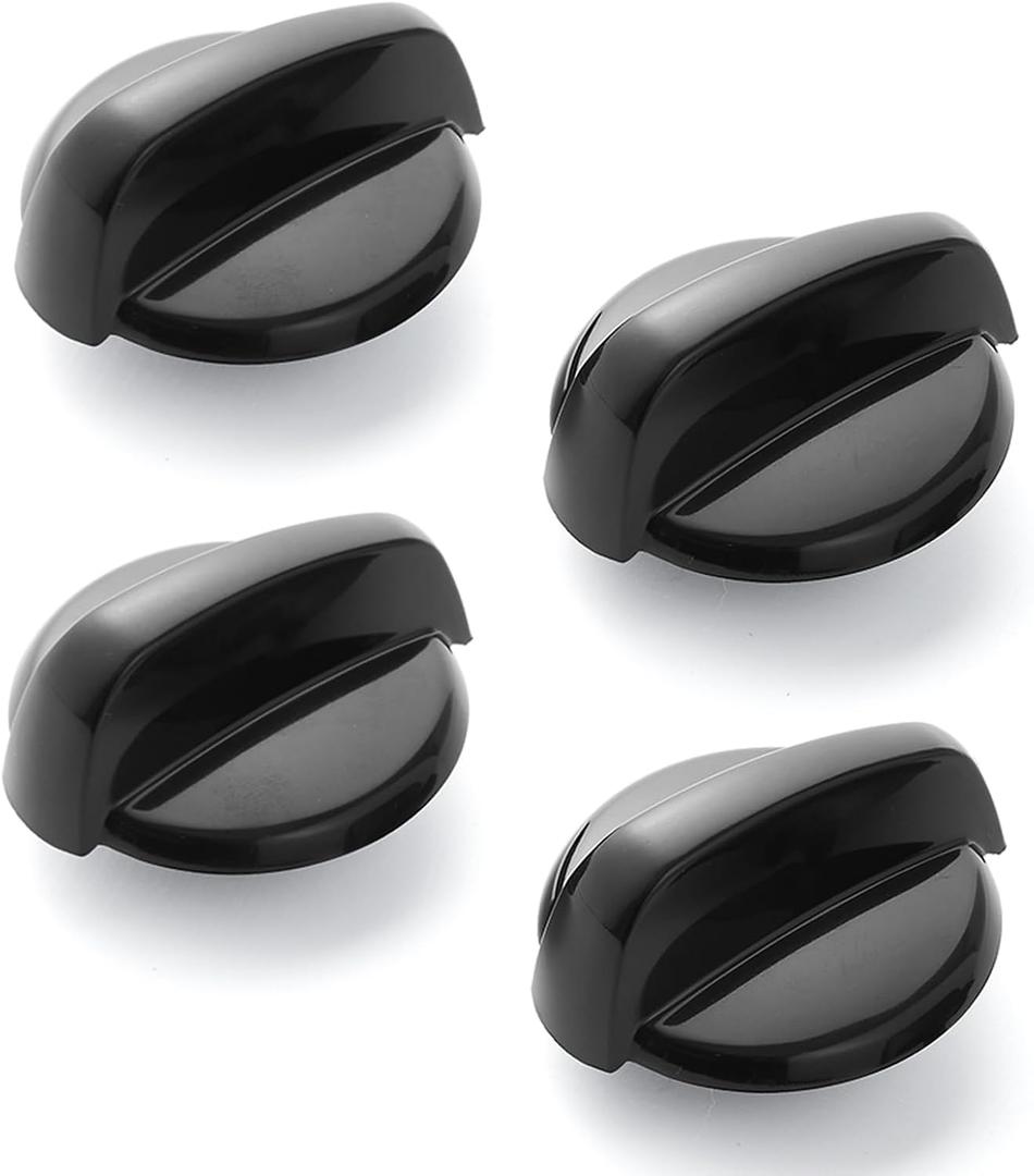 Allstare Upgraded WB03K10216 Stove knobs Replacement for GE Stove Parts Burner Knobs General Electric Gas Range Parts Black Stove Control Knobs GE Gas Cooktop Range Surface Burner Knob 4 Pcs