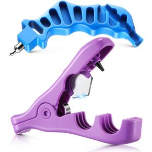 Feekoon Drip Irrigation Tubing Cutter Hole Punch Tools, 2 in 1 Hole Punch & Tubing Cutter, 2 in 1 Drip Irrigation Tool for 1/4'' Fitting Emitter Insertion for Outdoor Garden Lawn Pipe System Hose.