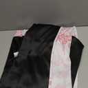 Beauoop Floral 100% Blackout Curtains 84 Inches Long 2 Panels for Bedroom Living Room Pink White Farmhouse Dusty Rose Flower Patterned Room Darkening Thermal Grommet Window Treatments Drapes, 50X84