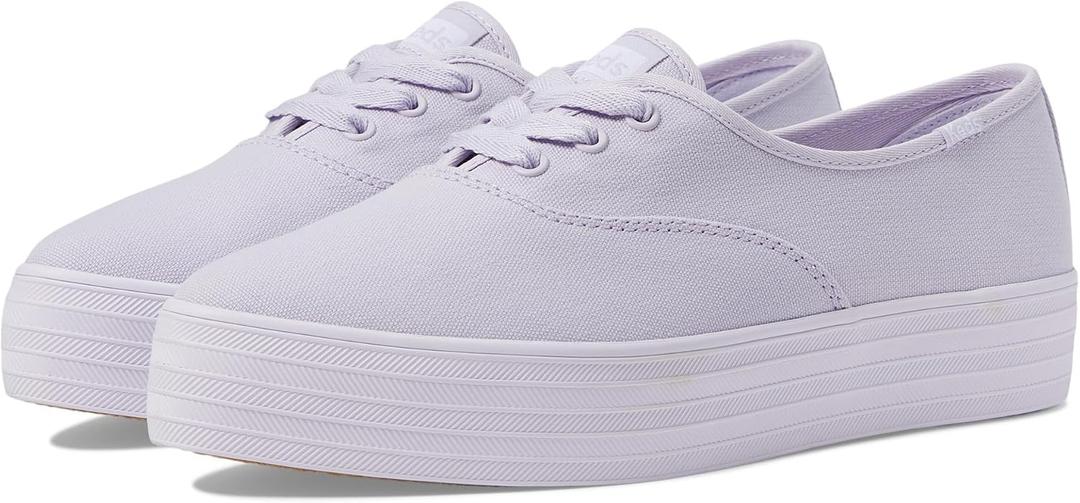 Keds Women's Point Sneaker, Lilac Canvas, 8