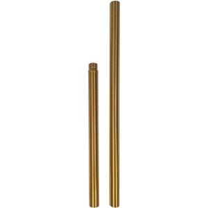 KCO Lighting M14 Threaded Extension Rod 7.89 and 11.8" Brass Gold Extension Rods Lighting Fixture Downrods Stems Chandelier Extension Rods