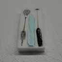 YUSWKO Baby Blue Handheld Milk Frother Wand for Coffee, Rechargeable Electric Whisk with 3 Heads 3 Speeds Drink Mixer Coffee Frother For Latte, Cappuccino, Hot Chocolate, Egg