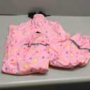 Boys Girls Waterproof Suspender Rain Pants Cute Colour Polka Dots Toddler Kids Outdoor Rain Bib Mud Pants for 2-7 Years , Pink, 122/128