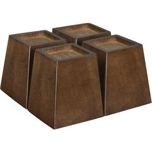 Wood Bed Risers (4 inch Pyramid)