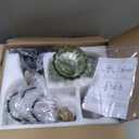 Vintage Bathroom Vanity Light, Bathroom Lighting Fixtures Over Mirror, Mid Century Style Farmhouse Light Fixtures with Green Glass Shades, Black Finish Wall Mount for Bedroom (Green, 3-Light)