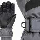 3 x Women Ski Snow Gloves Windproof Thermal Gloves Men Winter Warm Glove Mitts Touchscreen for Skiing/Cycling/Working (Large)