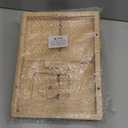 4 In 1 Bamboo Couch Arm Tray With Cup Holder, 360 Rotated Sofa Armrest Table for Couches, Armchair Caddy Organizer for Snacks & Drinks, Couch Arm Rest Table With Storage & Phone Holder for Living Room