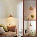 Oyisen Rusted Copper Kitchen Hanging Lights 8.2 Inch Industrial Lampshade Retro Farmhouse Pendant Light for Bedroom Barn and Bar Foyer Lighting Fixtures 2 Pack