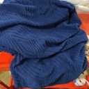 VANSOFY Couch Cushion Covers for Sectional Sofa, Stretch Jacquard Couch Seat Cushion Covers, Individual Washable Furniture Protector Sofa Slipcovers for Pet (3Pc Seater or Back Cover, Dark Blue)