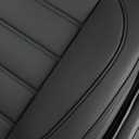 2 Pack Leather Front Car Seat Covers,Bottom Seat Covers for Cars,Driver Car Seat Cover,Luxury Seat Protectors,Waterproof,Full Wrap,for Most Vehicles,Sedan,Truck,SUV(Black)