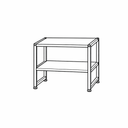 2-Tier Small Storage Shelf – Minimalist White Metal Frame Organizer