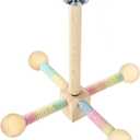 Bird Playground, Natural Bird Perches for Cage, Cages for Parakeets Toys for Small Toys for Conures, Cockatiel, Budgie Accessories, Perch Stand Play Stand