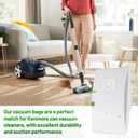 Type Q/C HEPA Canister Vacuum Bags 53292 for Kenmore Canister Vacuum Cleaners 600 400 200 700 800 Series,Indoor Canister Vacuum Bag, Replace Models 5055, 50558, 53291, 53292,BC4002 BC4026 Dust Bags