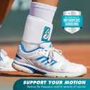 Med Spec ASO Speed Lacer Ankle Brace for Sprained Ankle and Peroneal Tendonitis, Orthopedic Ankle Support for Men, Women, Adults, Teens and Kids, Sports Injury Recovery