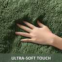 Ophanie Gray Green Grass Area Rugs for Bedroom, 3x5 Shag Fluffy Carpet, Fuzzy Furry Plush Soft Cute Kids Baby Girls Shaggy Bedside Floor Rug for Teen Dorm Nursery Home Decor Aesthetic